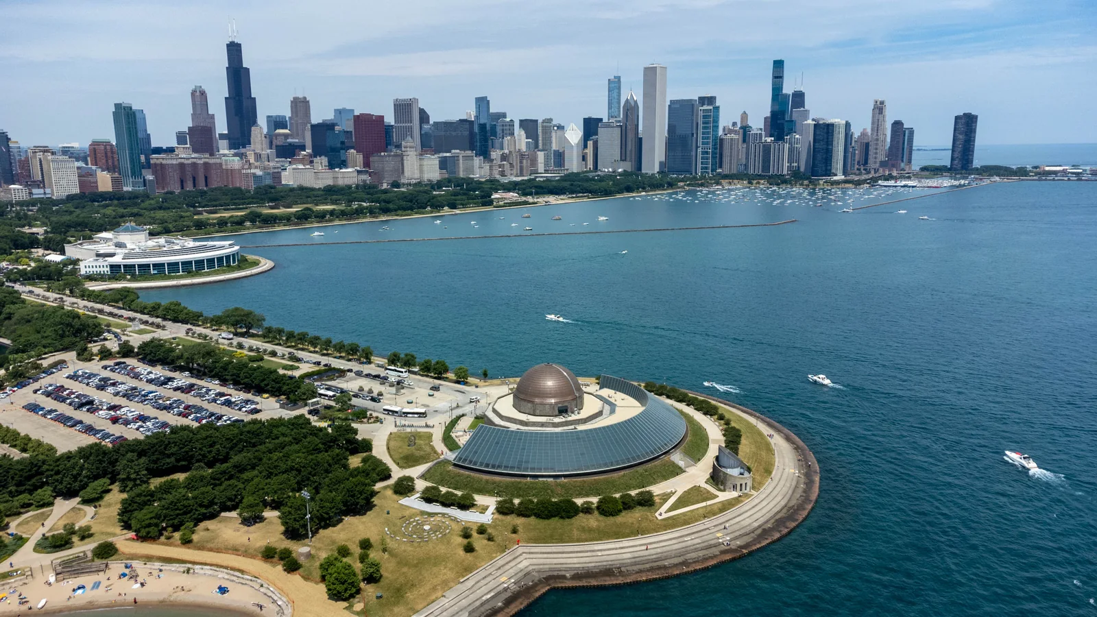 Chicago skyline and waterfront regional Midwest operations hub